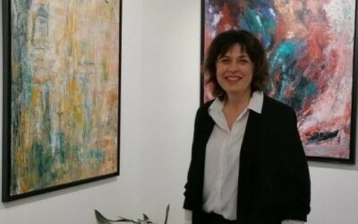 Article dans « Le Dauphiné » – Véronique Faravel expose ses peintures rue Victor Hugo – Avril 2023